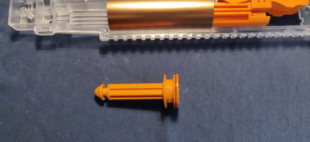 body, plunger rod out